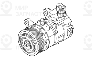 Rp Klimakompressor Mit Magnetkupplung
 BMW 64526926545