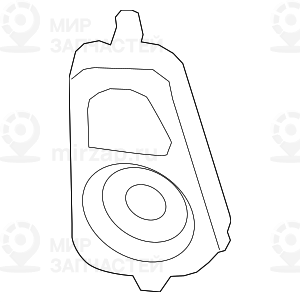 Держатель динамика в стойке D RECHTS
 BMW 65139211049