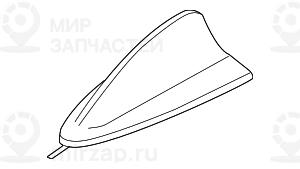 Пустой корпус антенны на крыше загрунт.
 BMW 65209257007