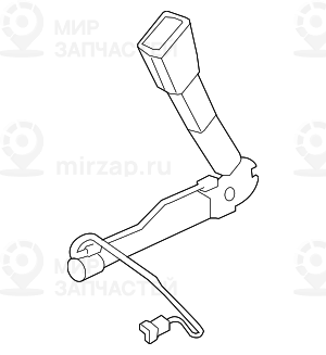 Поясной ремень с натяжителем Л
 BMW 72117213563