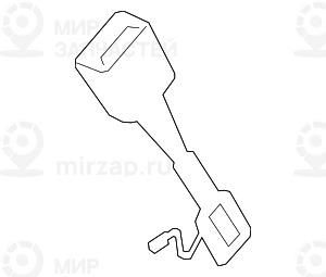 Поясной ремень 1 ряд сидений
 BMW 72117435665