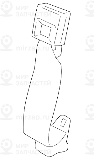 Поясной ремень Зд Ср с замком SCHWARZ
 BMW 72119138232