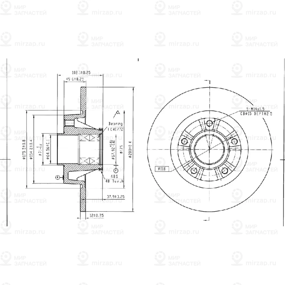Запчасть METACO 3060298