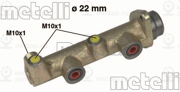 Главный тормозной цилиндр METELLI 050134