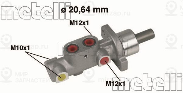 Главный тормозной цилиндр METELLI 050296
