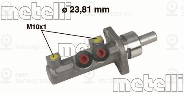 Главный тормозной цилиндр METELLI 050412