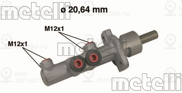 Главный тормозной цилиндр METELLI 050493