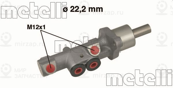 Главный тормозной цилиндр METELLI 050534