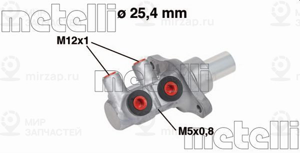 Главный тормозной цилиндр METELLI 050571