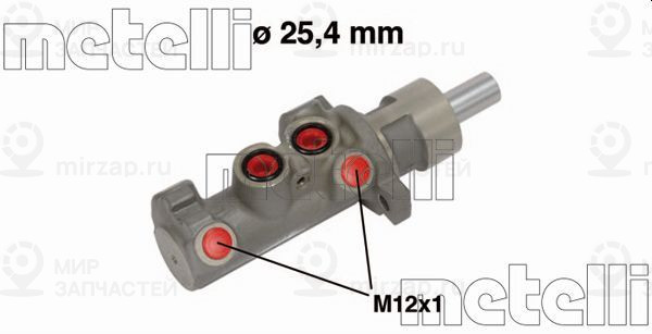 Главный тормозной цилиндр METELLI 050642