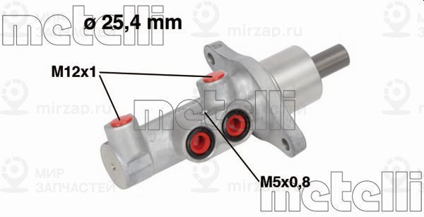 Главный тормозной цилиндр METELLI 050718