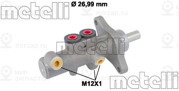Главный тормозной цилиндр METELLI 050832