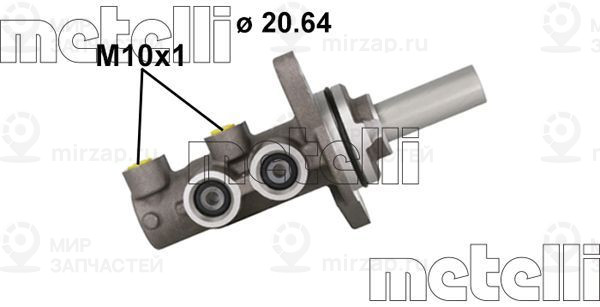 Главный тормозной цилиндр METELLI 051161