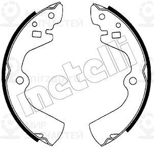 Комплект тормозных колодок METELLI 530277