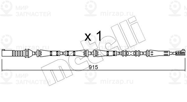 Сигнализатор, износ тормозных колодок METELLI SU287