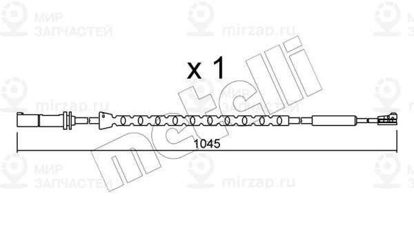 Сигнализатор, износ тормозных колодок METELLI SU310
