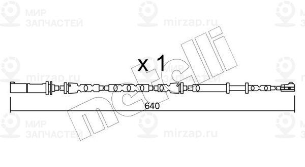 Сигнализатор, износ тормозных колодок METELLI SU312