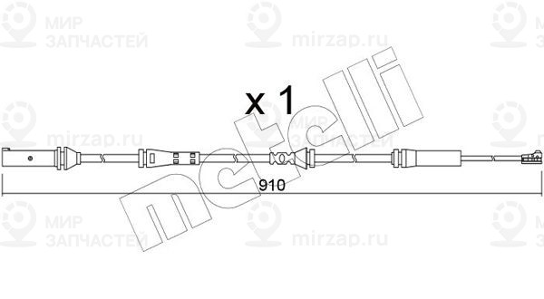 Сигнализатор, износ тормозных колодок METELLI SU350