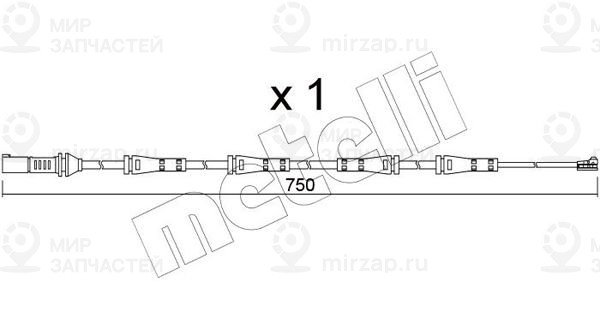 Сигнализатор, износ тормозных колодок METELLI SU373