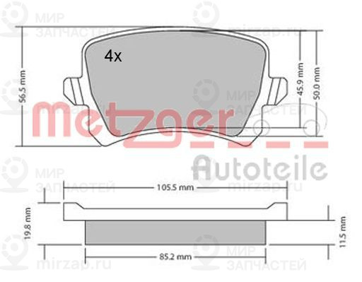 Запчасть METZGER 1170116