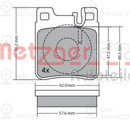 Запчасть METZGER 1170123