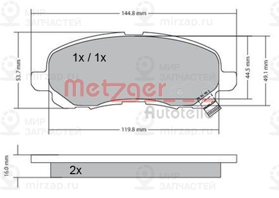 Запчасть METZGER 1170133