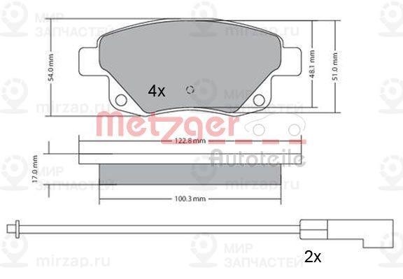 Запчасть METZGER 1170138