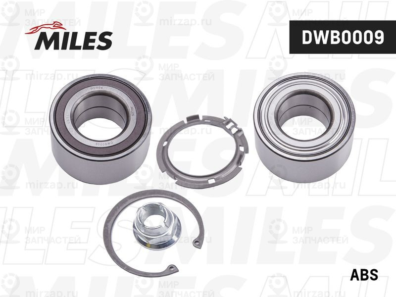 Комплект подшипника ступицы колеса MILES DWB0009