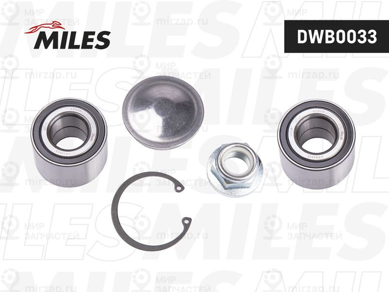 Комплект подшипника ступицы колеса MILES DWB0033