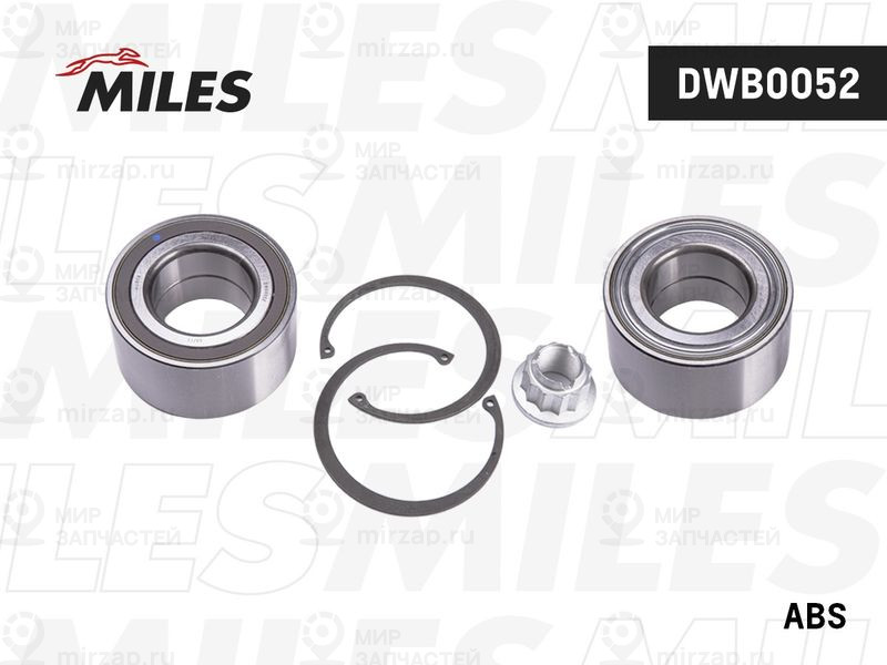 Комплект подшипника ступицы колеса MILES DWB0052