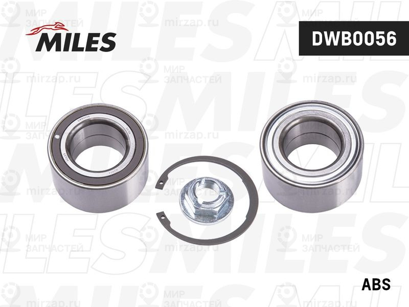 Комплект подшипника ступицы колеса MILES DWB0056