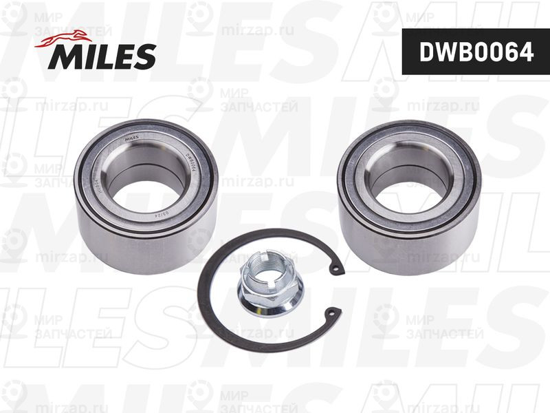 Комплект подшипника ступицы колеса MILES DWB0064
