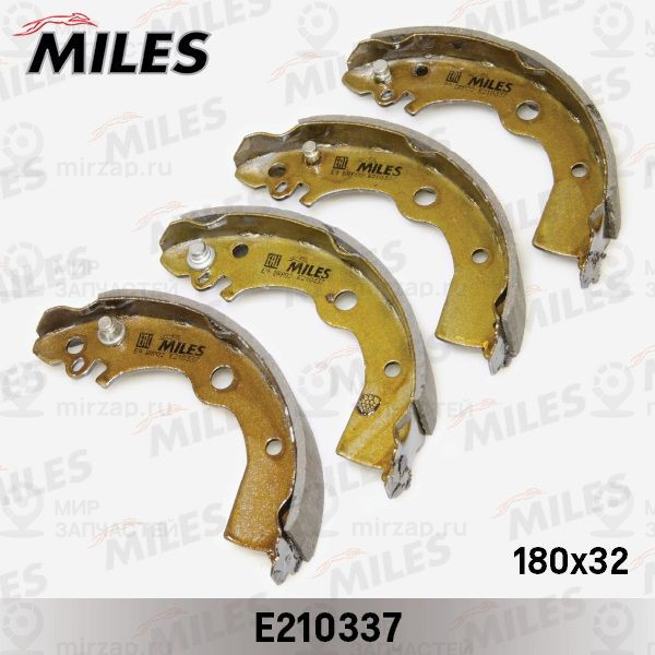 Комплект тормозных колодок MILES E210337