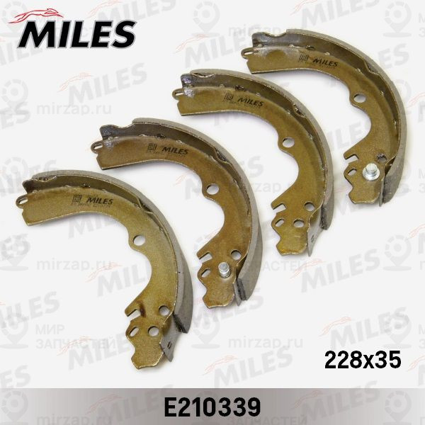 Комплект тормозных колодок MILES E210339