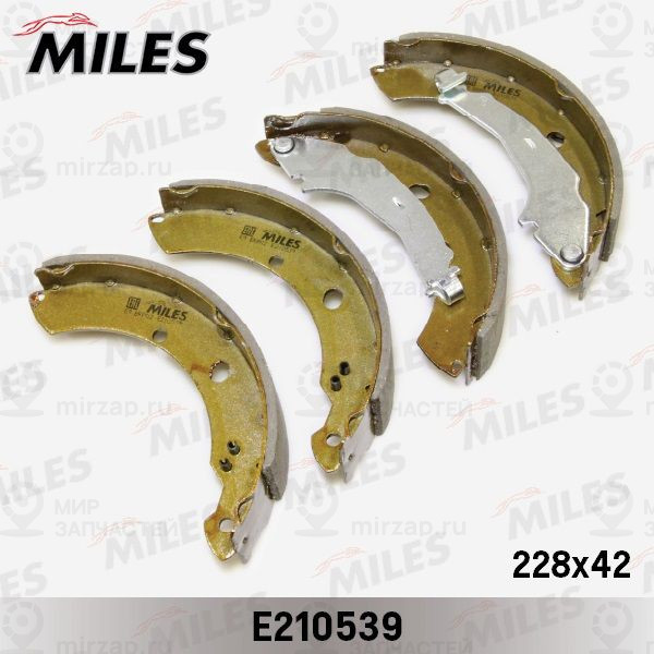 Комплект тормозных колодок MILES E210539