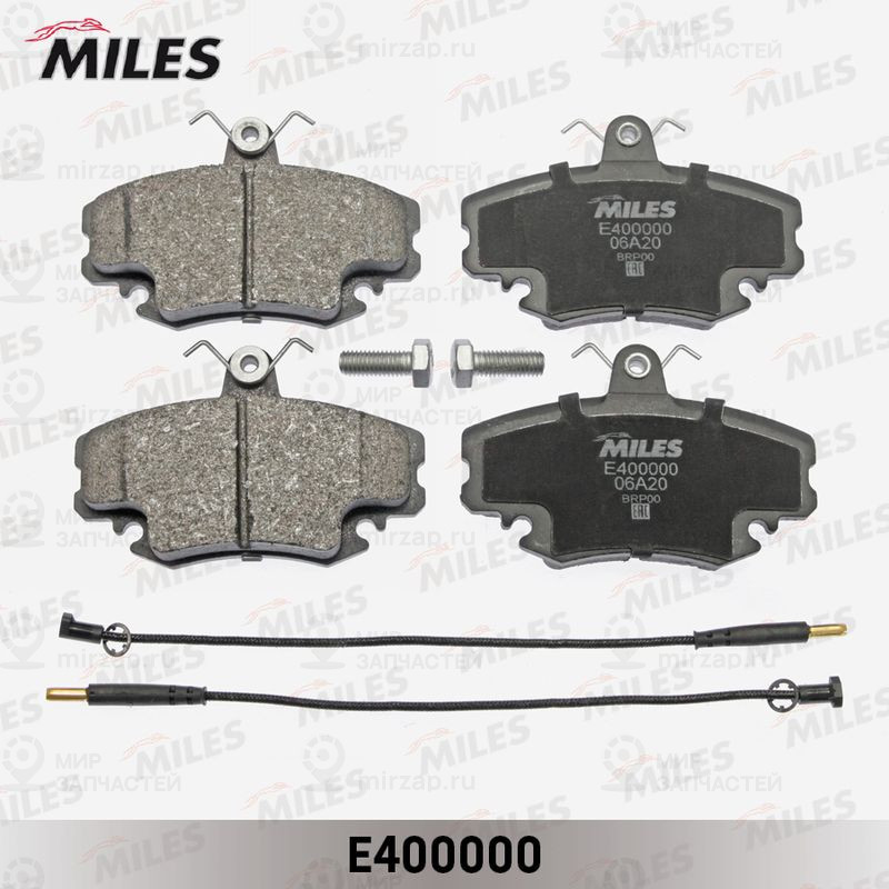 Комплект тормозных колодок, дисковый тормоз MILES E400000