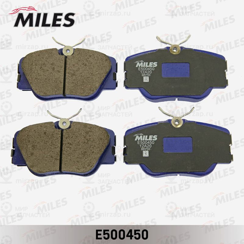 Комплект тормозных колодок, дисковый тормоз MILES E500450