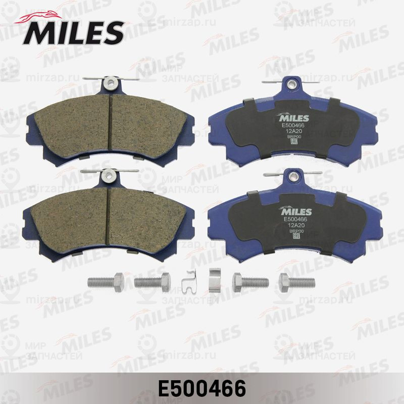 Комплект тормозных колодок, дисковый тормоз MILES E500466