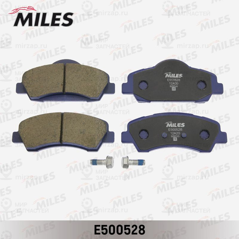 Комплект тормозных колодок, дисковый тормоз MILES E500528