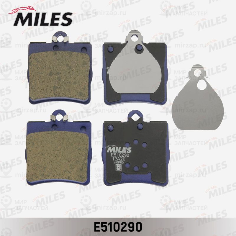Комплект тормозных колодок, дисковый тормоз MILES E510290