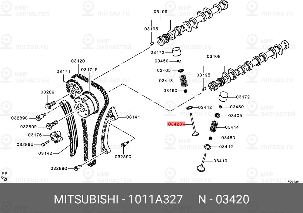 Запчасть MITSUBISHI 1011A327