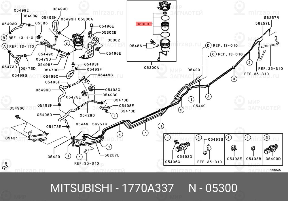 Запчасть MITSUBISHI 1770A337