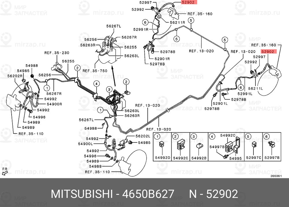 Запчасть MITSUBISHI 4650B627
