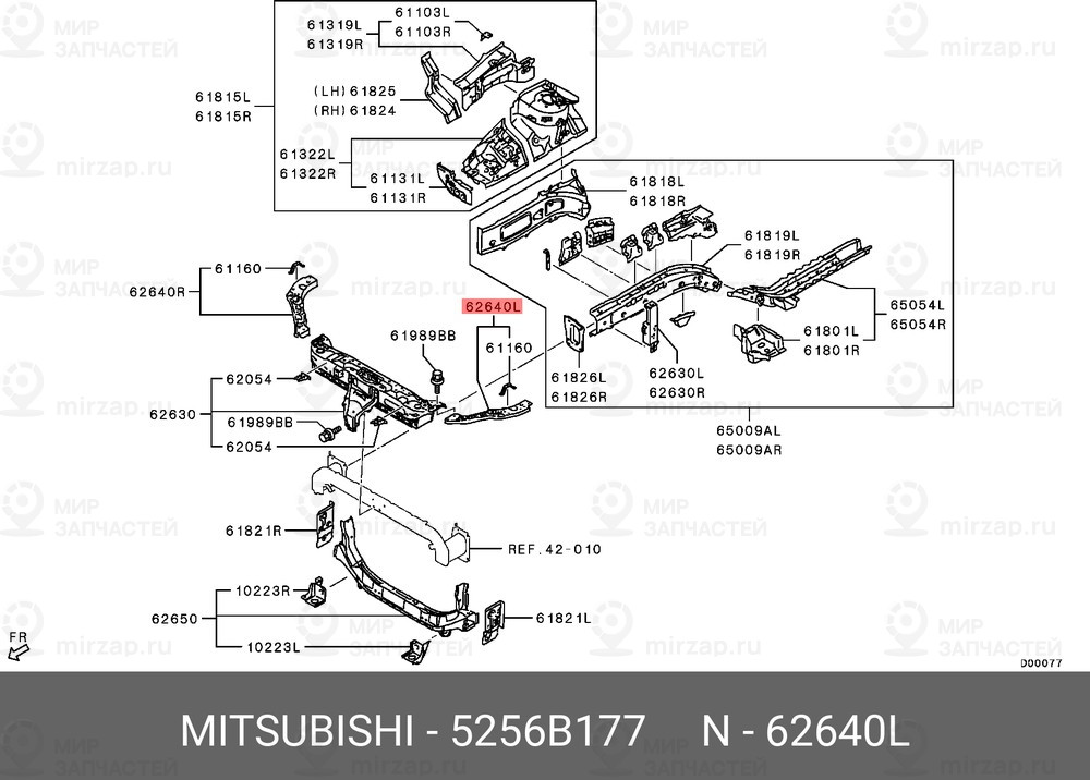 Запчасть MITSUBISHI 5256B177