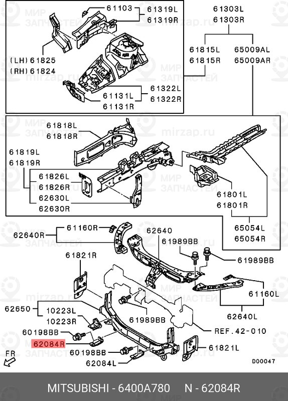 Запчасть MITSUBISHI 6400A780