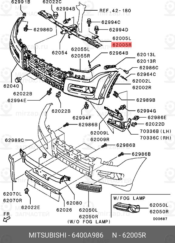 Запчасть MITSUBISHI 6400A986