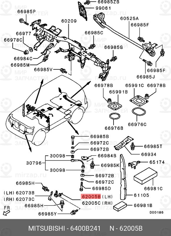 Запчасть MITSUBISHI 6400B241