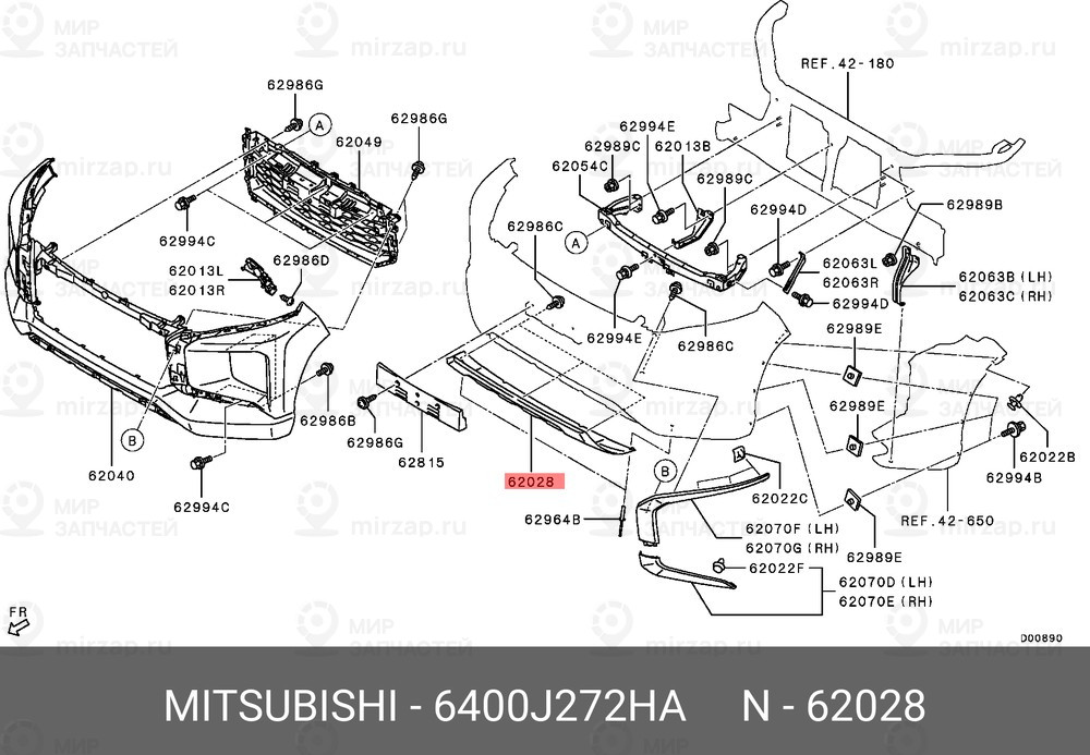 Запчасть MITSUBISHI 6400J272HA