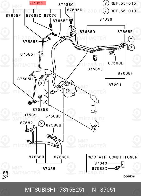 Запчасть MITSUBISHI 7815B251
