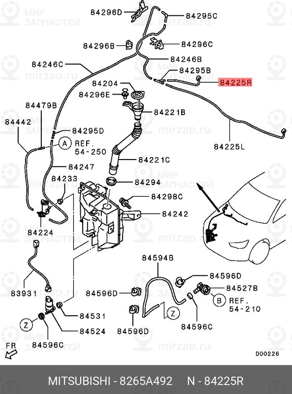 Запчасть MITSUBISHI 8265A492